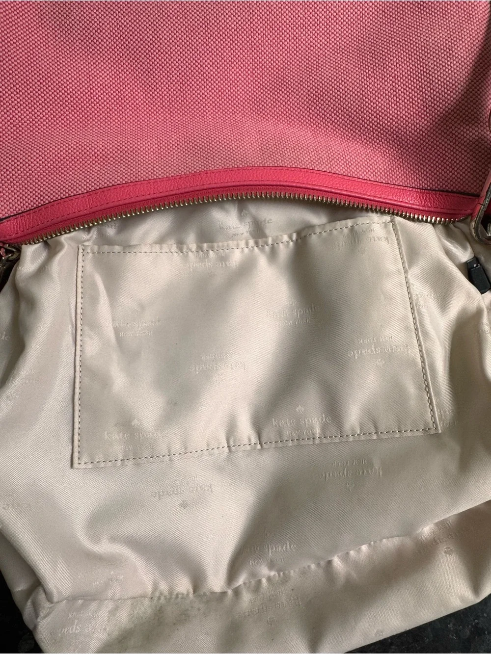 Kate Spade  Rosie in pink canvas crossbody bag